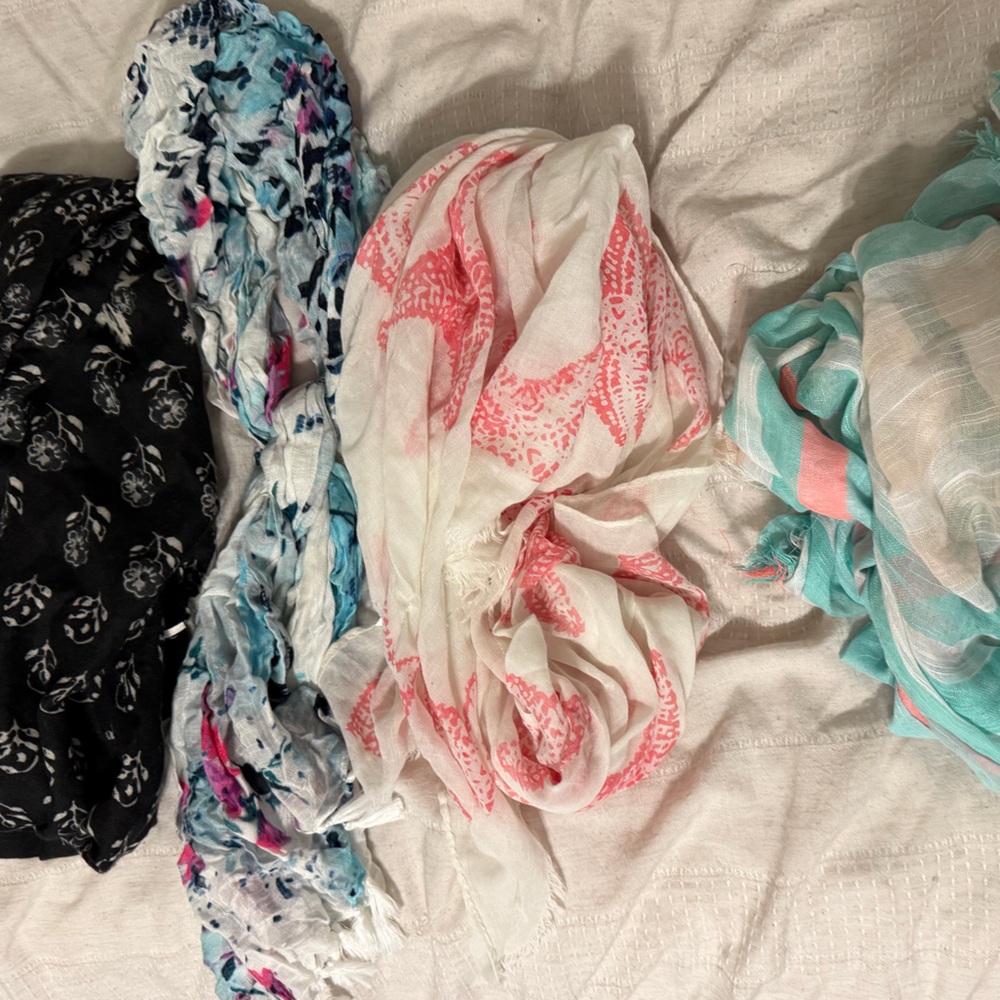 Colorful Patterned Scarves Set